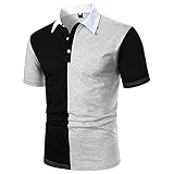 XINMINGREN Herren Poloshirt Polohemd Funtionsshirt Tshirt Männer Kurzarm Herren Polo Shirts Kurzarm, Gestreifte Polohemden, Blousonshirts, T-Shirt, Herren Polo Shirts Kurzarm mit Krag