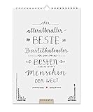 A4 Bastelkalender immerwährend zum Selbstgestalten, FSC Papier Kreativkalender, Geburtstagskalender, Wandkalender, zeitloses Schwarz Weiß Kalligrafie Design, Jahresübersicht für 2021 & 2022