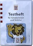 Schutzhülle/aufklappbare Hülle für Schüler Testheft Hessen aus PVC, transparent - 2er Pack