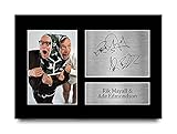 HWC Trading Bottom A4 Ungerahmt Signiert Gedruckt Autogramme Bild Druck-Fotoanzeige Geschenk Für Rik Mayall and Ade Edmondson Eddie Richard Tv-Show-F