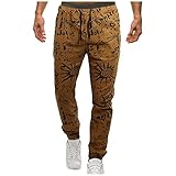 Briskorry Herren Sporthose Einfarbig Jogger Hose mit Taschen Slim Fit Freizeithose Männer Cargo Athletic Workout Sweatpants Casual Pant Trousers with Pock