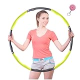 HKBTCH Hula Hoop für Fitness，Reifen mit Schaumstoff ca 1 kg mit Mini Bandmaß für Erwachsene Bewegung und Gewichtsverlust geeig