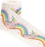 getDigital 13013 Einhorn Regenbogen Toilettenpapier in Geschenkbox | 1 Rolle mit je 200 Blatt | weich 3lagig