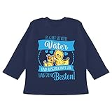 Vatertagsgeschenk Papa Tochter & Sohn Baby - Es gibt so viele Väter - hellblau - 18/24 Monate - Navy Blau - Fun - BZ11 - Baby T-Shirt Lang