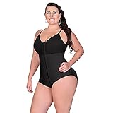 George Zhang Damen Reißverschluss Einfach Einteiler Taille Bauch Hüfte Body Body-Sculpting Bodysuit Bodysuit Extra Groß Größe, fleischfarben, L