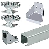 BAUER - 4,2m Schiebetorset freitragend, Basic KIT 100