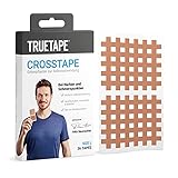 TRUETAPE® Crosstapes/Gittertapes - 36 Gitterpflaster inkl. Anleitung I wasserfest mit extra starkem Halt I Empfohlen von Felix Neureuther I Original Akupunkturpflaster Set | groß