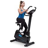 Capital Sports Evo Heimtrainer Fahrrad - Bluetooth Hometrainer, Ergometer mit magnetischem Bremssystem, 32 Stufen, App-Integration, Tablet-Halterung, Pulssensor, Stil: Pro, schw