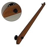 Treppengeländer Handlauf Industrie Stil Holz Treppengeländer Handlauf Kiefer Anti-Rutsch Wand Sicherheit Handlauf Haus gegen die Wand Innen Loft Ältere Geländer Handläufe Korridor Stützstange (Größe: