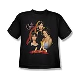 Charmed - Jugend ursprünglichen drei T-Shirt in schwarz, Large, Black