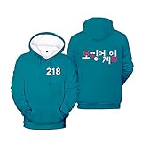 JHDESSLY Unisex TV Squid-Game 3D Hoodie Sweatshirts Men/Women Pullover Unisex Harajuku Track