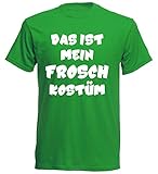 aprom T-Shirt Frosch Kostüm Karneval Fasching Gruppenkostüm JGA (L)