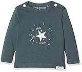 Noppies Baby-Unisex U Tee ls Lux tekst T-Shirt, Grün (Dark Slate P558), (Herstellergröße: 68)
