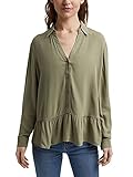 ESPRIT Fließende Hemdbluse mit V