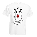 T Shirt Besiktas Carsi Sampiyon Türkiye Istanbul Kara Kartal TS1022 (L, Weiß)