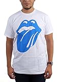 Rolling Stones - Herren Blau und Lonesome 72 Logo T-Shirt, Small, N