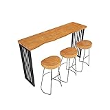 xinxinchaoshi Stehtisch Bar Tischhaus Hohe Füße gegen die Wand Bar Milch Tee Shop Balkon Fenster Lange Tischbartisch Küchentisch ​Beistelltisch (Color : 160 * 40 * 105CM)