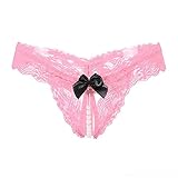 EROSPA® Perlen-String Spitze Ouvert mit Schleife - Damen - One Size (S-L) - R