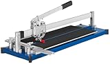 Fliesenschneider TopLine STANDARD 1250 mit einer Gesamtschnittlänge von 1250 mm und 2 Führungsschienen. ROBUST-Ausführung mit Stahl-Grundp