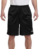 Champion Lange Netz-Shorts für Herren mit Taschen - Schwarz - Groß