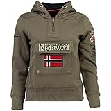 Geographical Norway Damen Gymclass Sweatshirt, braun, 38