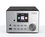 Xoro HMT 500 PRO - Micro Stereo Anlage (Internet-/DAB+/UKW-Radio, CD Player, Bluetooth V4.0, Mediaplayer, 2.4' Farbdisplay, Fernbedienung ,2x10W, EXT. Antennenanschluß) schw