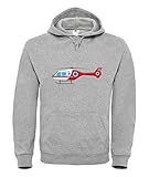 Druckerlebnis24 Hoodie - Helikopter Hubschrauber Ambulanz Luft - Kapuzenpullover Unisex für Kinder - Junge und M