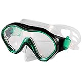 Yizerel Kinder-Schwimmmaske, Schwimmbrille mit Nasenabdeckung, Schnorchelausrüstung, Tauchen, Schnorcheln, 180 ° Blickwinkel, Gesichtsmaske für Jugendliche und Jug