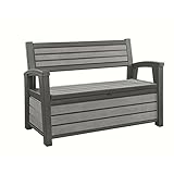 Keter Gartenbank und Kissenbox Hudson, Graphit, 227L