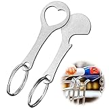 Einkaufswagenlöser Aus Edelstahl 2 Stücke Einkaufswagenchip Edelstahl Einkaufswagenlöser Abziehbar Einkaufswagenchip Schlüsselanhänger Metall Einkaufschip Metall Für All Einkaufswagen 5.5 x 2.3