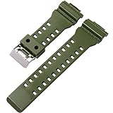 TTUC Sportarmband für G-Shock GA100/110/120/150/400/700 GD100/110/120 GLS-100/8900 G8900 GR/GW-8900 langlebiges Silikon-Uhrenarmband (Farbe: Orange)