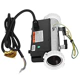 BHDD Whirlpool-Heizung, 1,5 kW Anwendbar 370 l Elektrischer Pool-Warmwasserbereiter Heizung Konstante Temperatur Funktion Elektrischer Warmwasserbereiter Thermostat für Badew