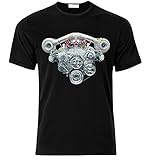 V8 Twin Turbo Supercharged Engine r8 m6 AMG GT Muscle Cars Fan T Shirt T Shirt Man T-Shirt 100% Cotton Sleeve Shirt Black S