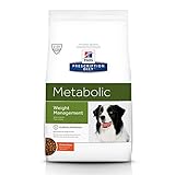 Hill's Prescription Diet Metabolic Weight Management Hühnergeschmack Trockenfutter für Hunde, 19,7 kg