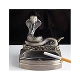 YAZZO Aschenbecher aus Metall im Retro-Stil, kreativer Drachen-Form, abnehmbarer Zigarettenaschenbecher, Schreibtisch-Dekoration, Gadgets für Herren (Farbe: 04)