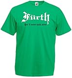 World of Shirt Herren T-Shirt Fürth You`ll Never Walk