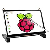 UPERFECT 7 Zoll Portable Monitor, Touchscreen Tragbarer Bildschirm 1024 x 600 mit HDMI Port für Raspberry Pi A B A + B + 2B 3B 3B +/Raspbian/Kali/Ubuntu M