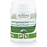 AniForte Grünlippmuschelpulver Hund & Katze 100g - Gelenkpulver Vollfettqualität, Unterstützt Gelenke & Gelenkfunktion, Naturprodukt für jedes Alter, Grünlippmuschel Hund & Katze mit hoher Akzep