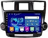 YXYY 10,1 Zoll Stereo Navigation Autoradio Auto für Toyota Highlander 2009-2014, FM/Bluetooth/GPS/Lenkradsteuerung/Rückfahrk