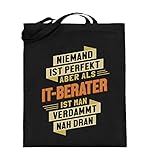 Generisch IT Consultant Jutebeutel | IT-Berater fast Perfekt Baumw