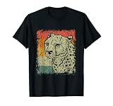 Retro Leopard Geschenk Vintage Gepard T-S