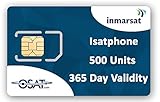 OSAT Inmarsat IsatPhone Prepaid SIM Karte mit 500 Einheiten (333 Minuten)