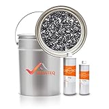 Steinteppich Set Dunkelgrau Bindemittel Epoxidharz - Grigio Carnico 25kg plus Epoxid Bindemittel, bis 2,5