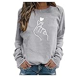 carmenshirts Damen Pullover Damen blusen schulterfrei Damen Jeans Damen Tunika Damen Sommer Long Sleeve Shirt W