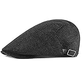 JAOAJ Schirmmütze Herren Schiebermütze Beret Newsboy Cap Verstellbare Entenschnabel Kappen Ivy Hat Irish H