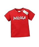 Jayess Polska Schriftzug - Polen - Baby - Rot - T-Shirt by Baby Gr. 92/98