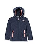 CMP Mädchen Jacke Strickfleece Jacke Marine-Flamingo, 176, 3H19825