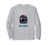 NASA Worm Logo Astronaut Helm Planet Satellit Lang