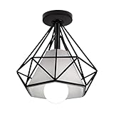 YYAN Moderne LED Deckenleuchten Vintage Industrial Deckenleuchte Schatten Retro Loft Plaflonniers for Wohnzimmer Küchenkäfig Wohnkultur (Body Color : Model 18)