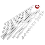 Alliteqwe One-Cord Channel Cable Concealer - CMC-03 Cord Cover Wall Cable Management System - 125 Inch Cable Hider Raceway